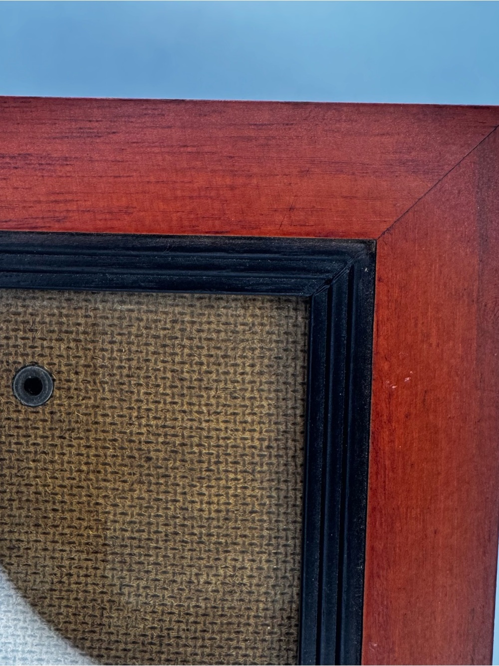 Classic Wooden Picture Frame with Black Inner Trim - Brown - Picture 4 of 5
